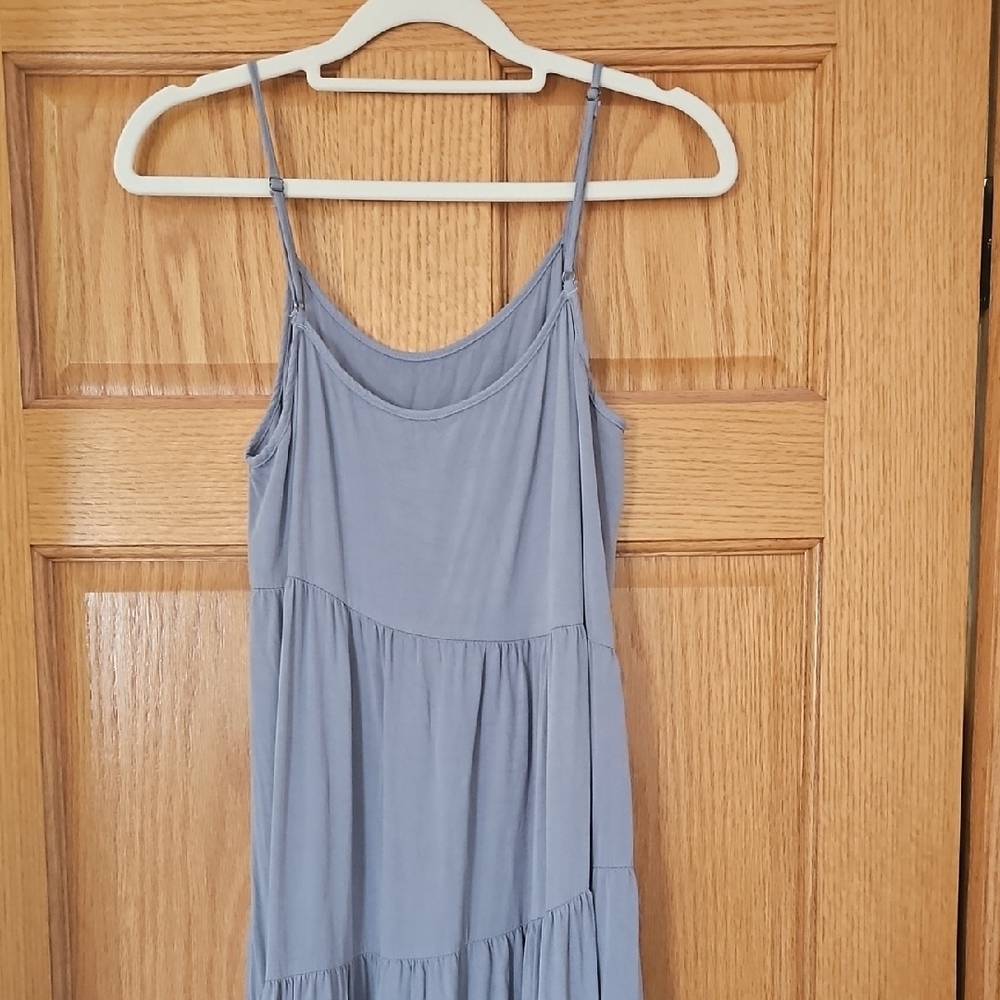 Elegant Gray Maxi Dress - Picture 5 of 7